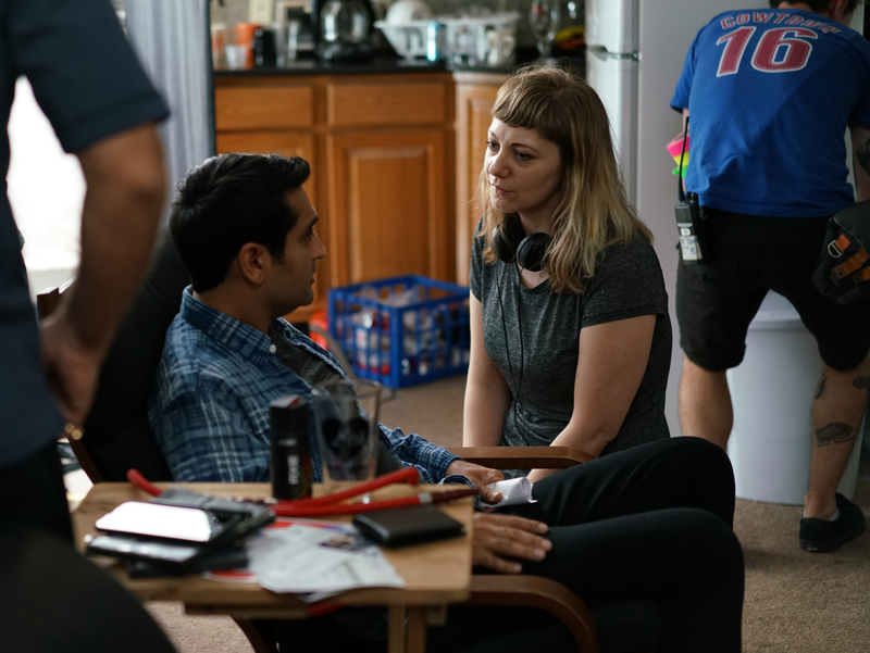 Kumail Nanjiani and Emily V. Gordon on the set of The Big Sick (Photo: Lionsgate/Amazon)